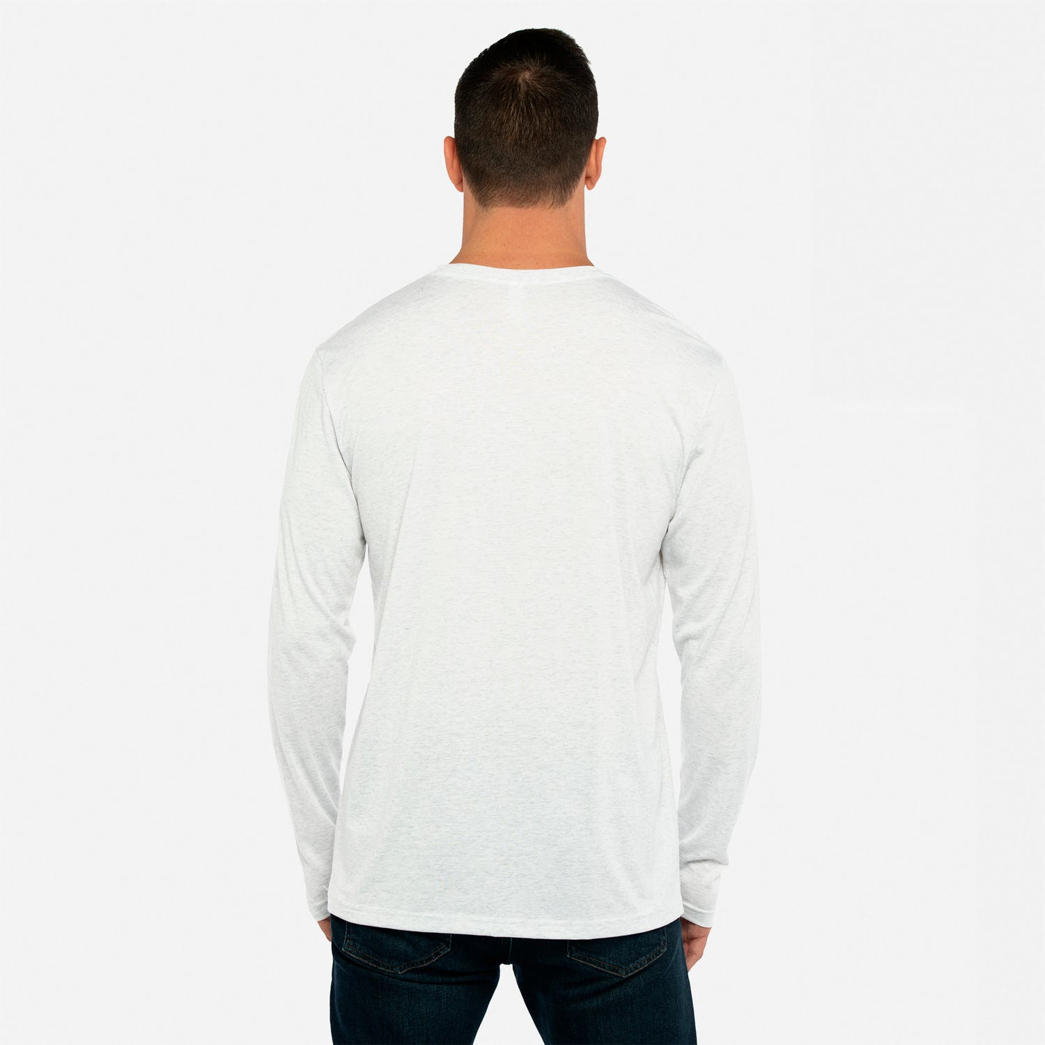 Next Level 6071 Men's Triblend Long-Sleeve Crewneck Shirt