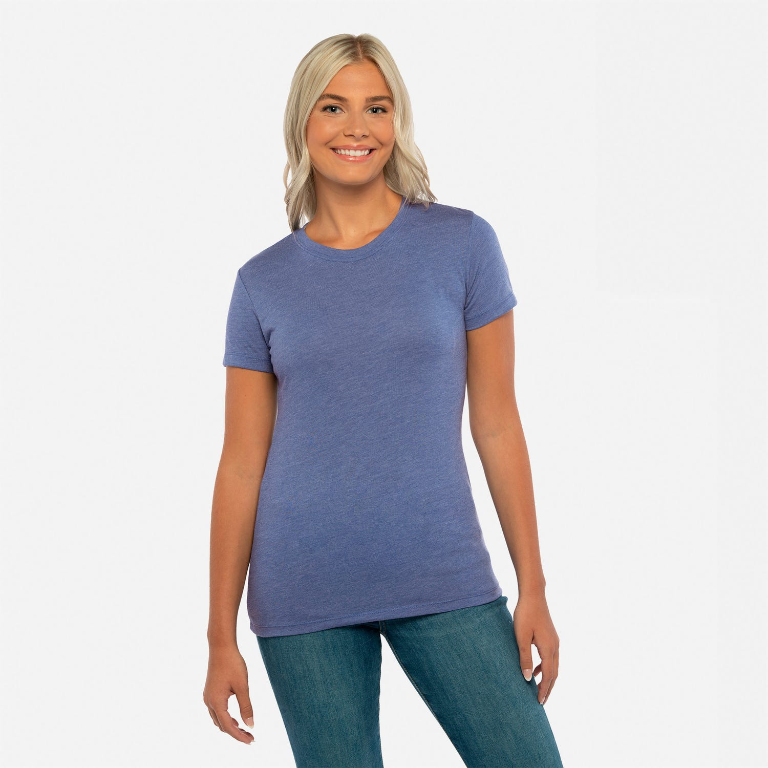 Women's T-shirt Crew Neck L/S Essential Seamless Cinnabar Melange