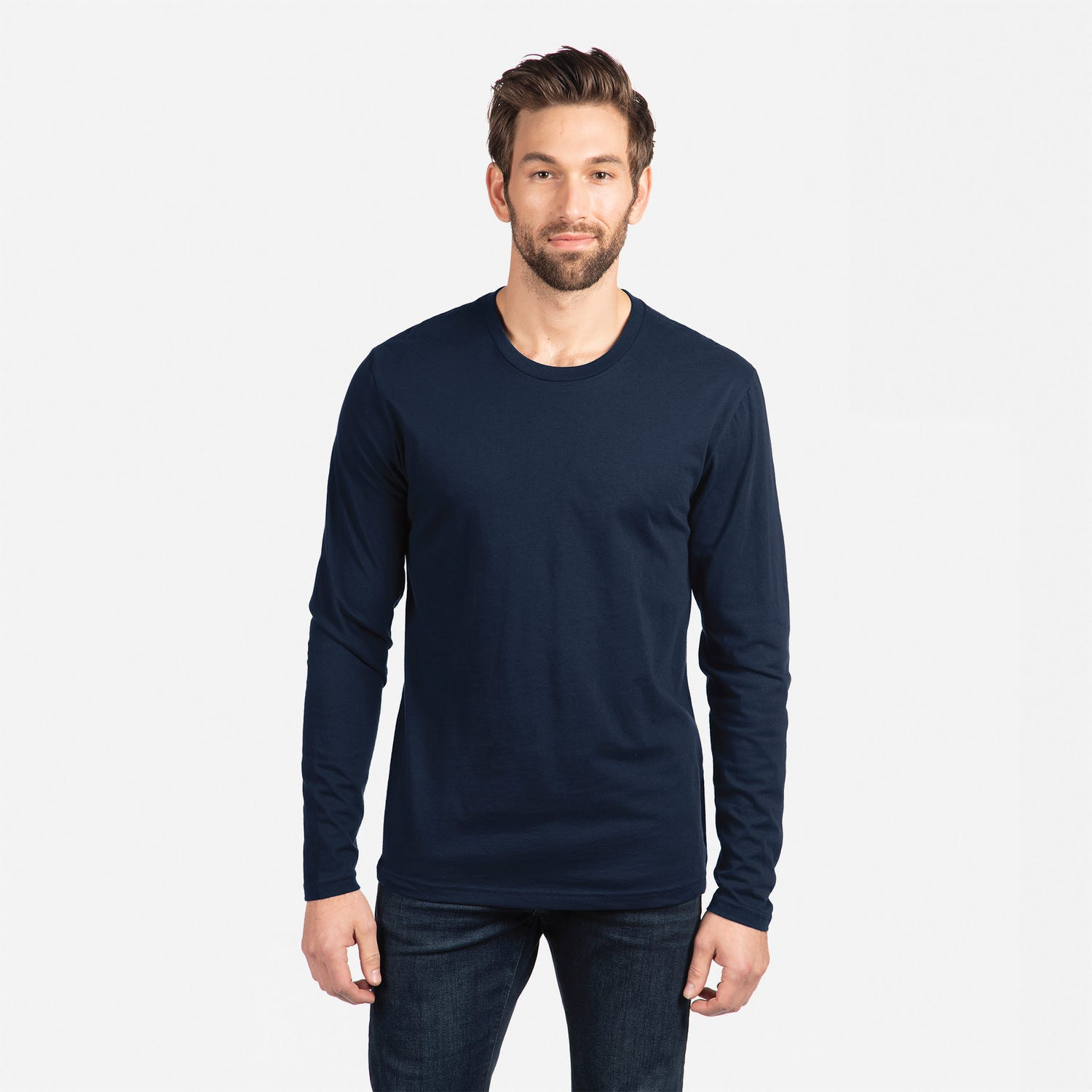 Next Level N3601 Men's Premium Fitted Long Sleeve Crew Tee ...