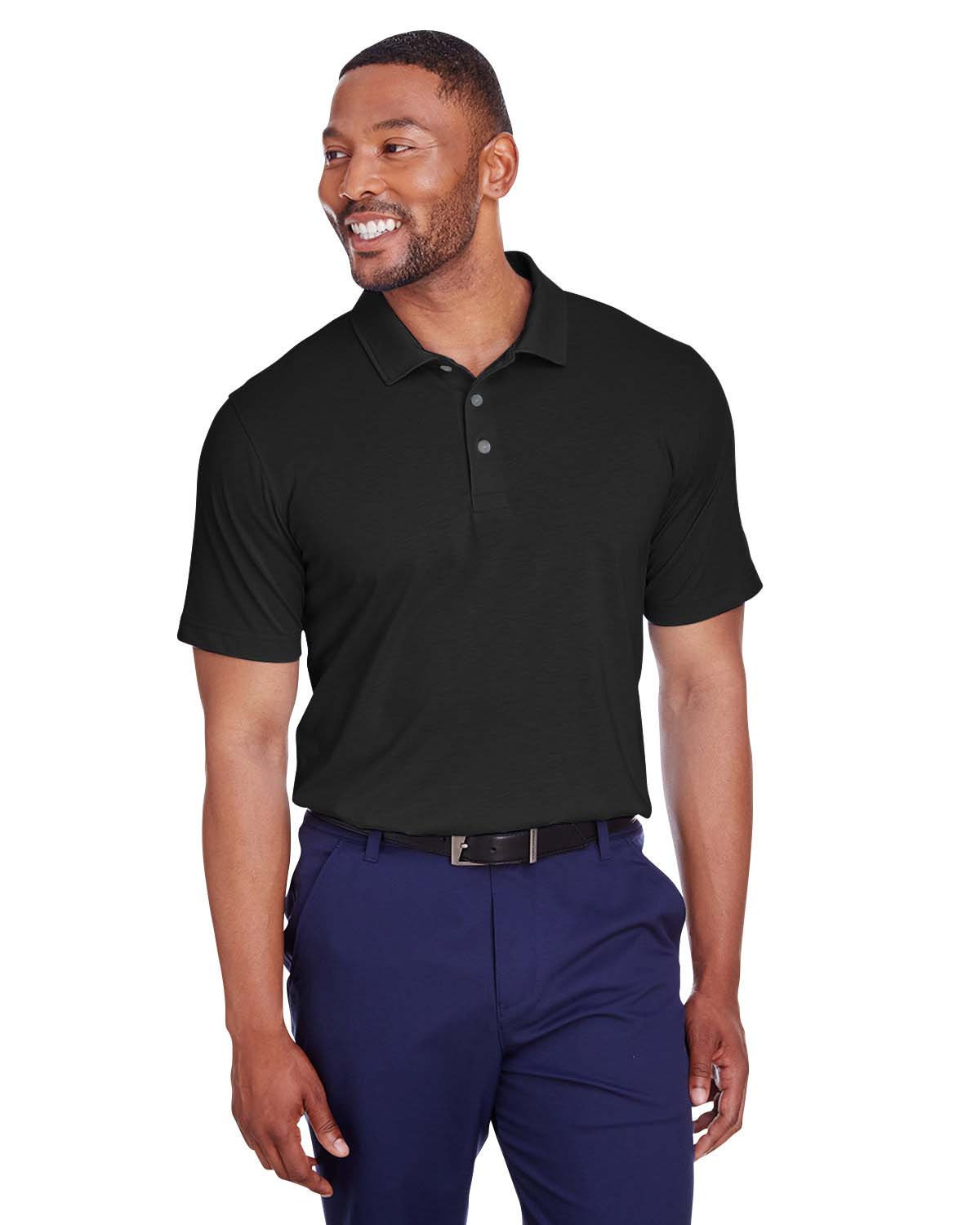 Mens black deals polo dress shirt