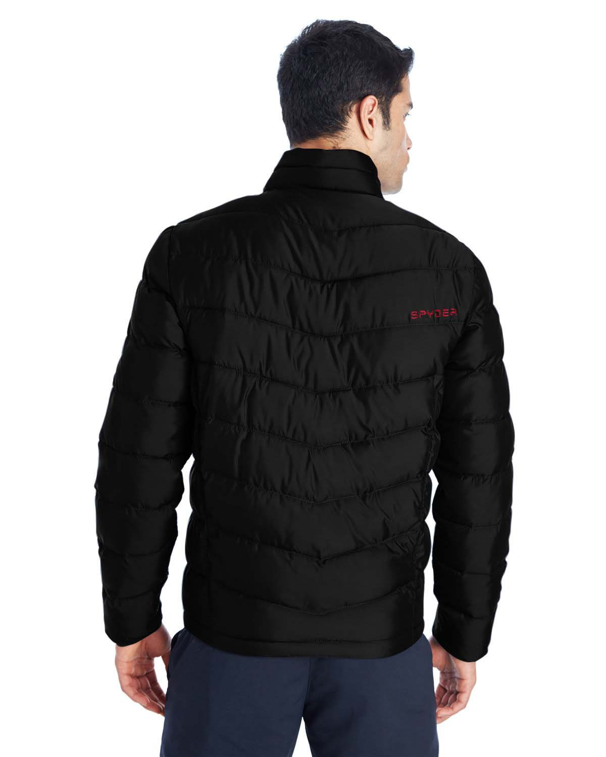 Mens spyder puffer on sale jacket