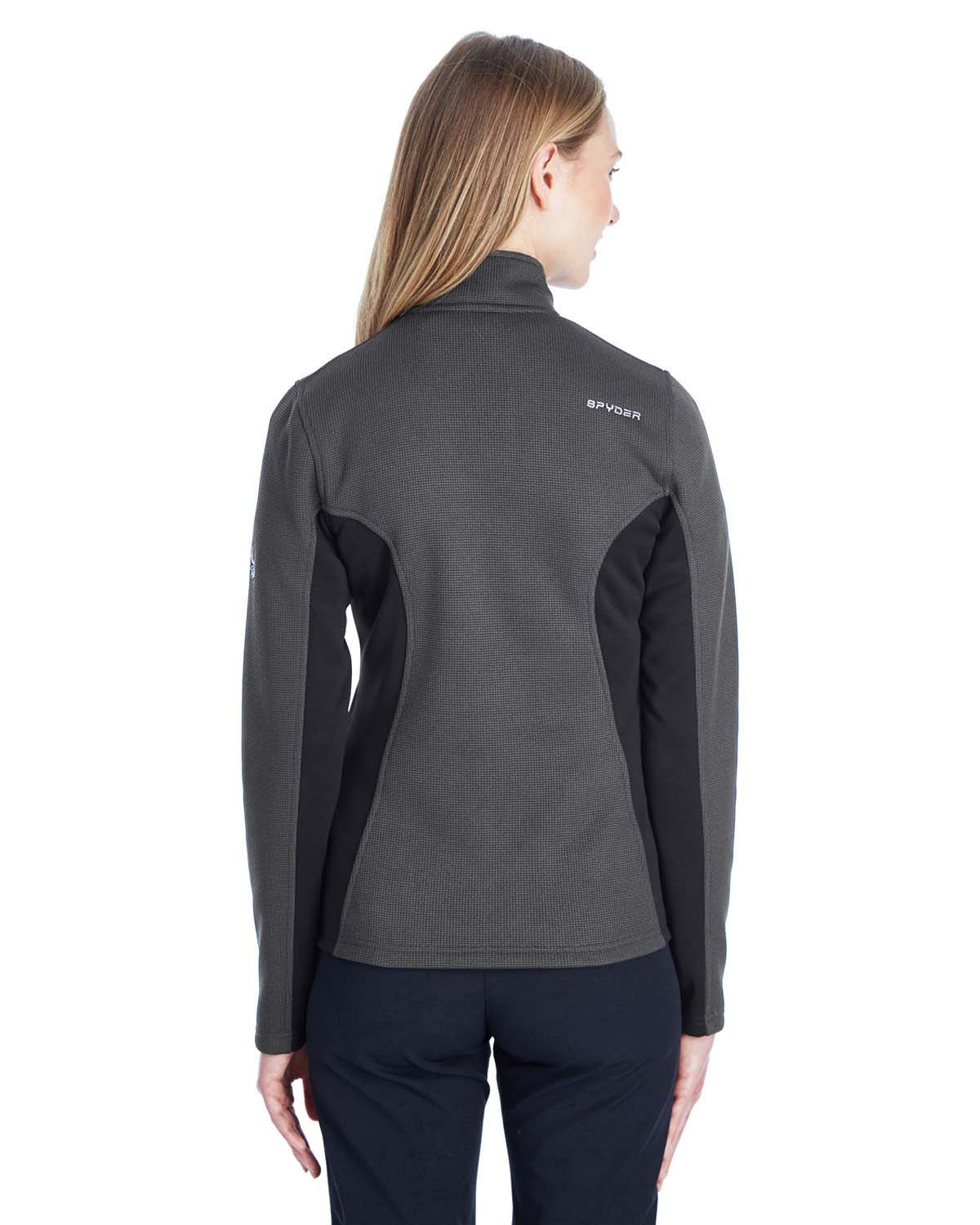 Spyder 187335 Ladies' Constant Full-Zip Sweater Fleece Jacket - FRNTIER/  BLK/ WH