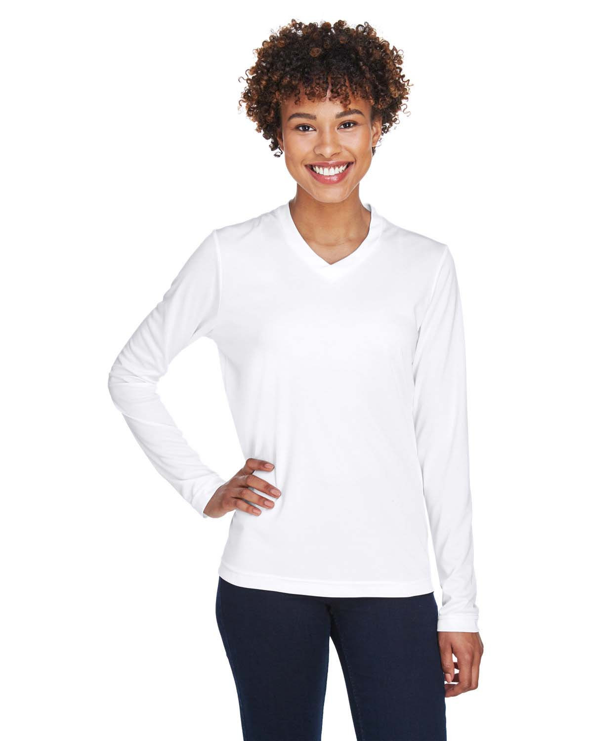 allbrand365 Womens Plain Long Sleeves T-Shirt 