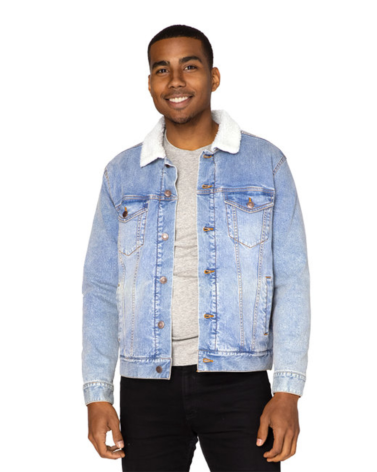 denim over shirt jacket(unisex)/blue-