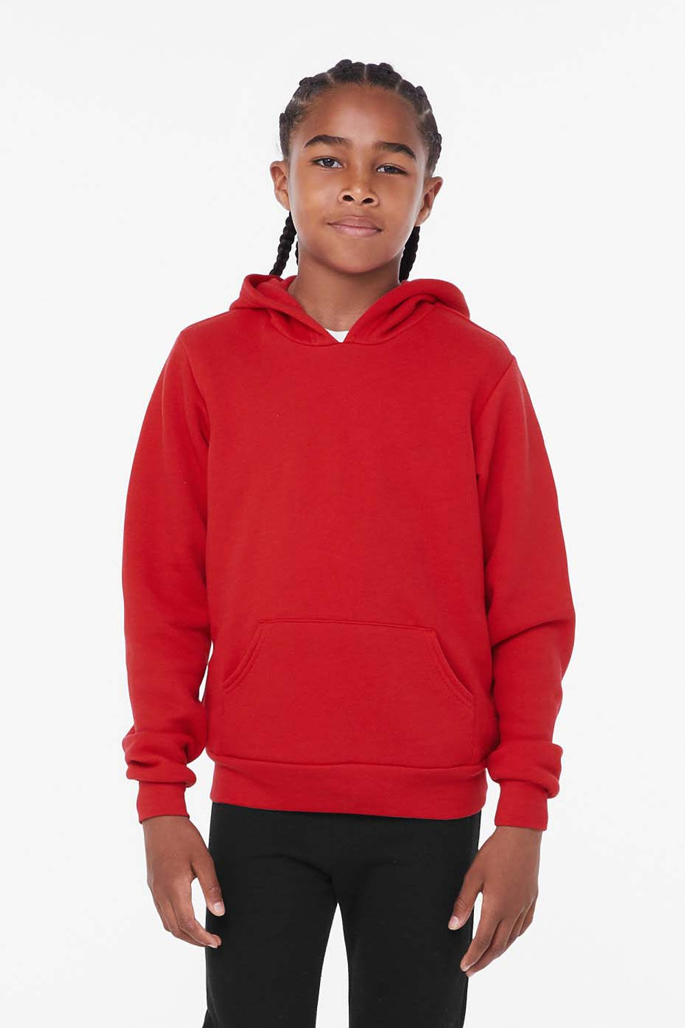 Bella Canvas 3719Y Youth Sponge Fleece Pullover Hooded Sweatshirt