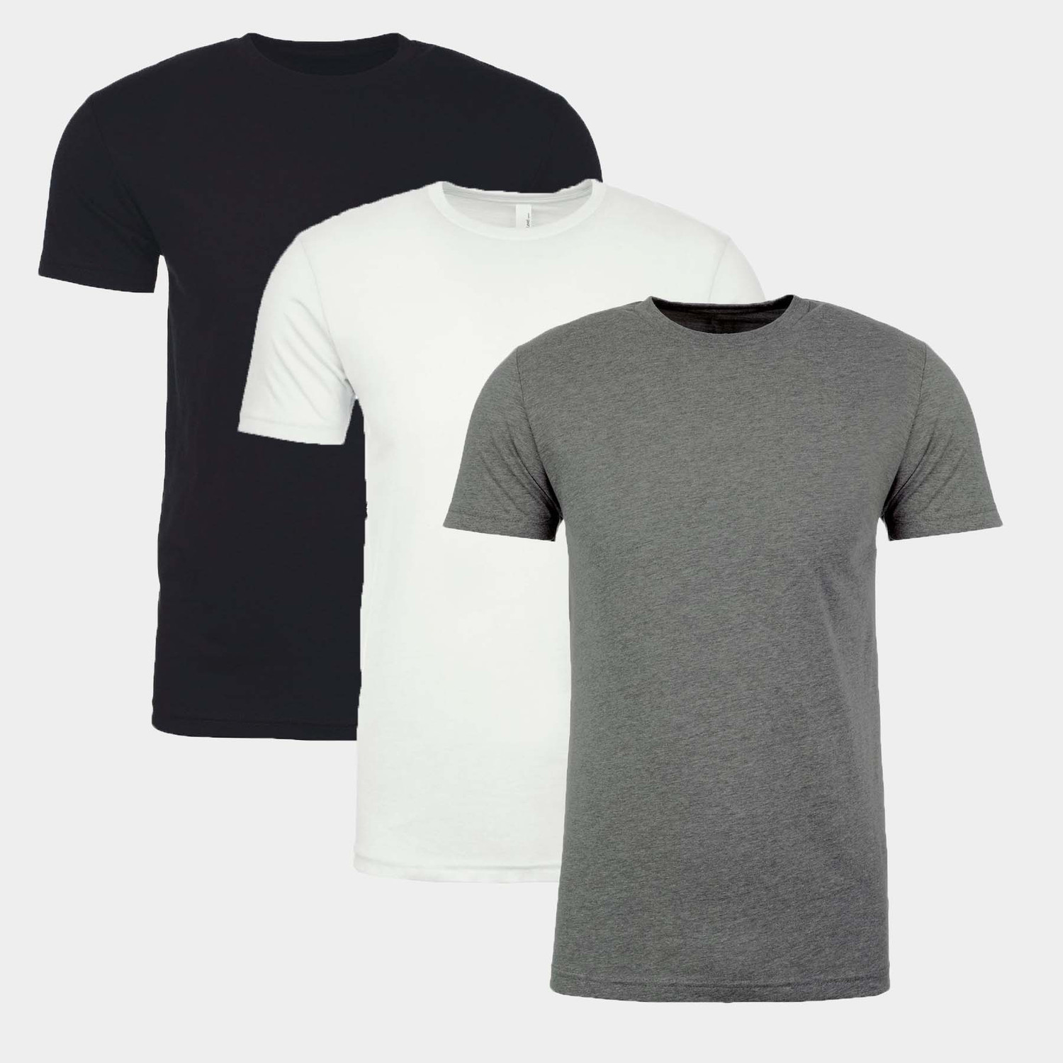 Next Level CN6210 Premium Fitted CVC Crew Tee ( 3 Pack )