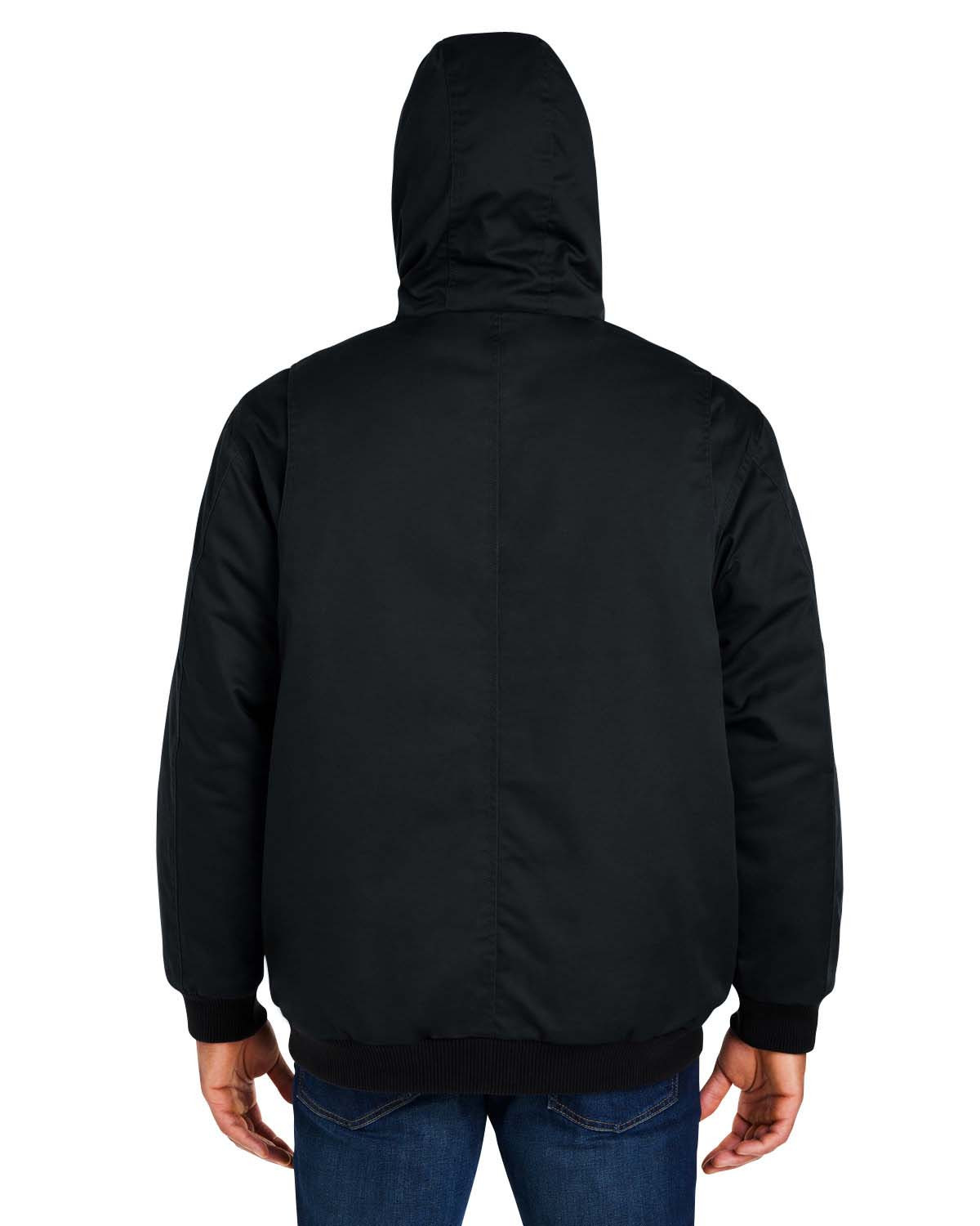 Harriton M722T Men's Tall ClimaBloc® Heavyweight Hooded Full-Zip