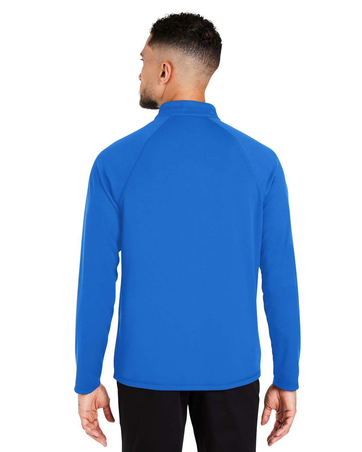 QUARTER ZIP SWEATSHIRT - Light blue