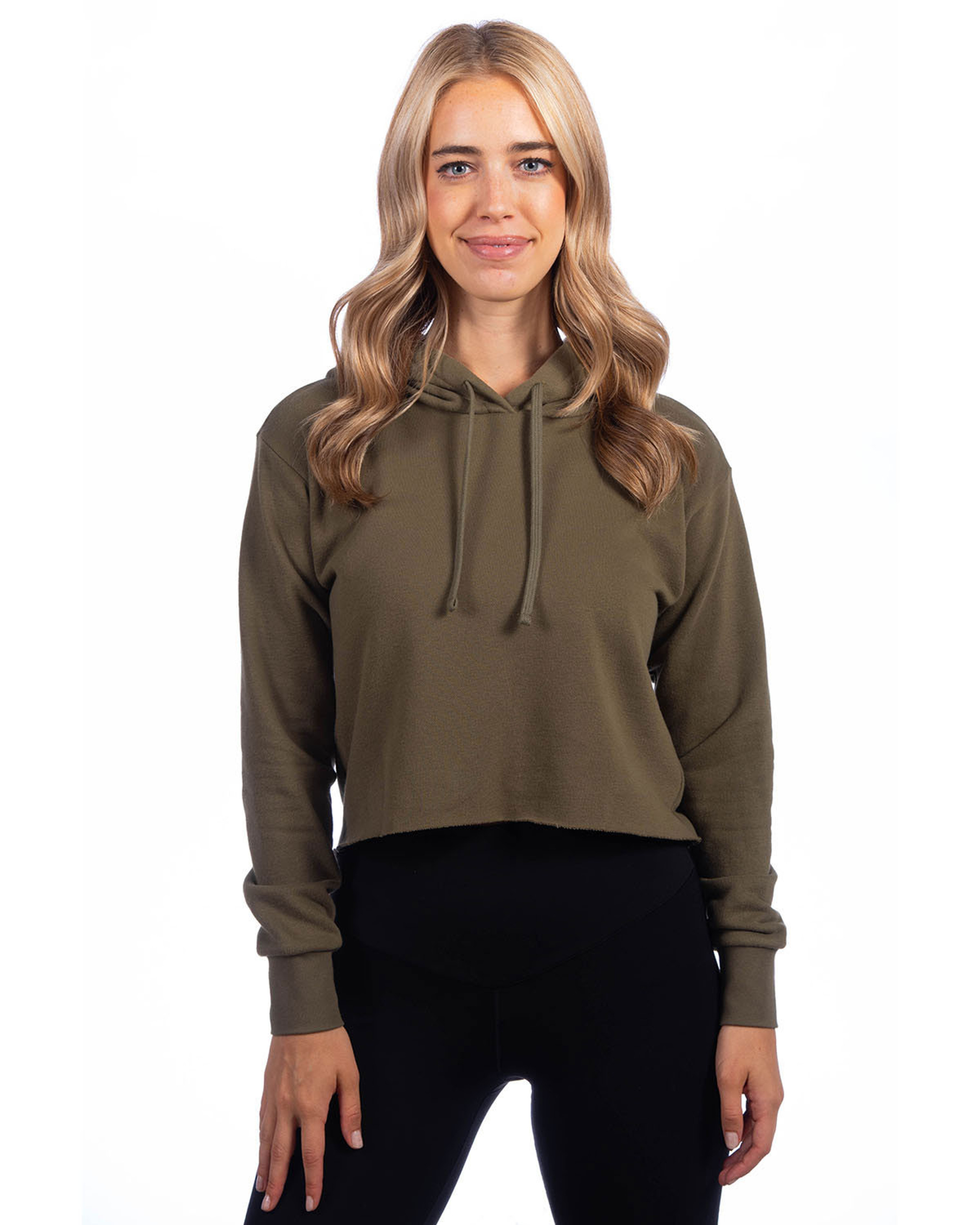 Next Level 9384 Ladies' Cropped Pullover Hooded Sweatshirt ...
