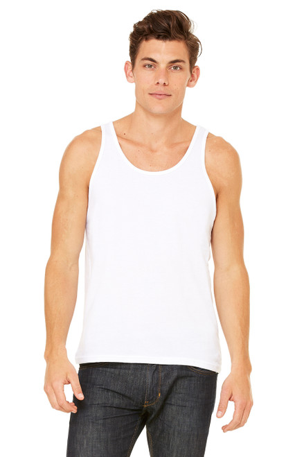 white jersey tank top