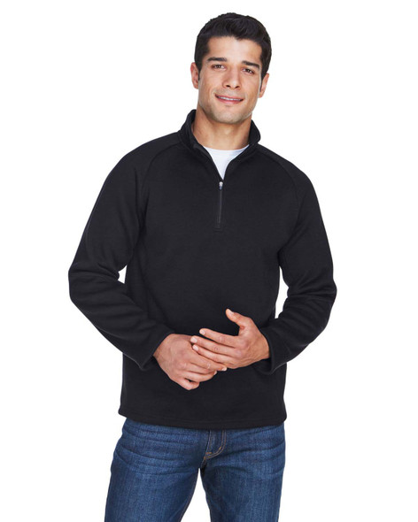 Devon & Jones DG792 Men's Bristol Sweater Fleece Half-Zip | Black