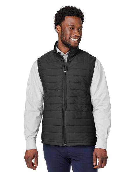 Devon & Jones DG706 Men's New Classics Charleston Hybrid Vest | Black Melange/ Black Devon & Jones DG706 Men's New Classics Charleston Hybrid Vest | Black Melange/ Black