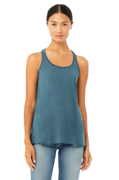 Women's Relaxed-Fit TriBlend Moisture-Wicking Yoga Tank Top, Extra-Small  Aqua Heather