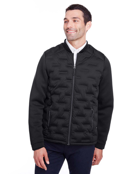 Karbon Mens Large Jacket, Black with dual pockets, lightweight inner fleece