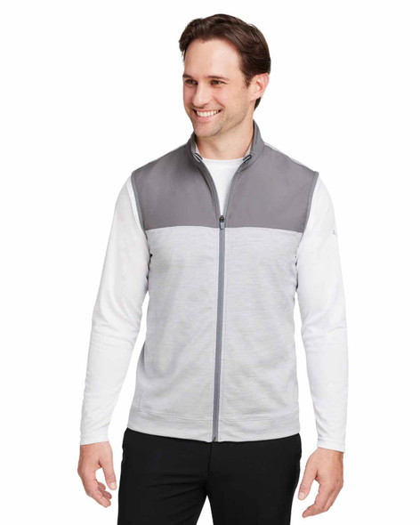 Puma Golf 537465 Men's Cloudspun Colorblock Vest | Quiet Shade/ High Rise Heather