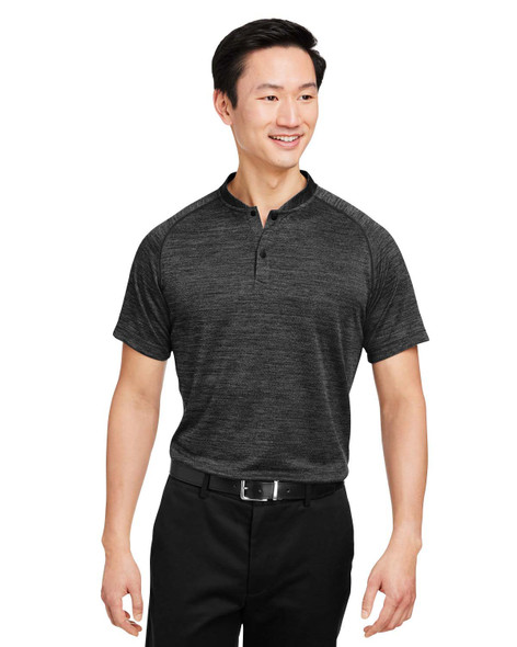 Spyder S17979 Men's Mission Blade Collar Polo Shirt | Black Jasper