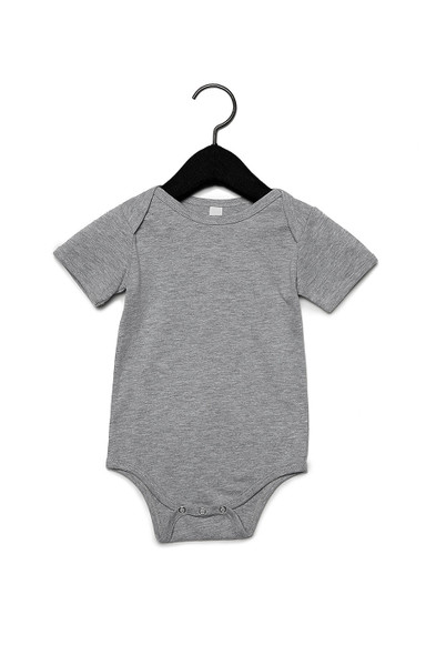 Bella + Canvas 100B Infant Jersey Short-Sleeve One-Piece | Athletic Heather
