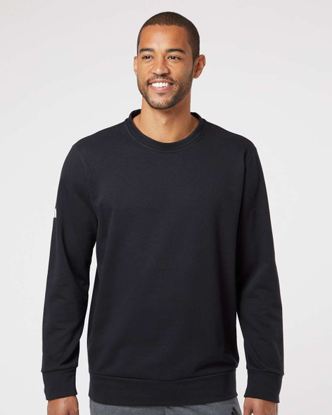 Adidas A434 Fleece Crewneck Sweatshirt | Black Adidas A434 Fleece Crewneck Sweatshirt | Black
