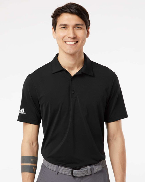Adidas A514 Ultimate Solid Polo | Black Adidas A514 Ultimate Solid Polo | Black