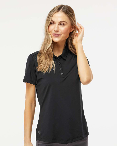 Adidas A515 Women's Ultimate Solid Polo | Black Adidas A515 Women's Ultimate Solid Polo | Black
