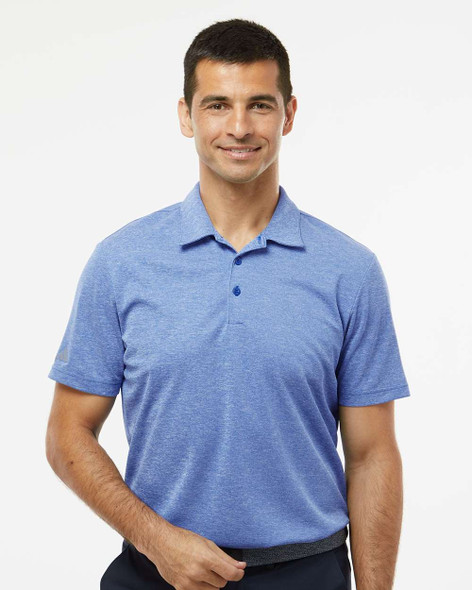 Adidas A582 Heathered Polo | Collegiate Royal Melange Adidas A582 Heathered Polo | Collegiate Royal Melange