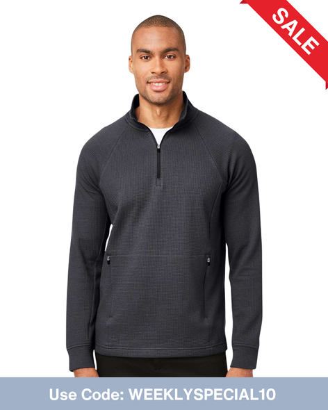 North End NE200 Rhythm Waffle Quarter-Zip Pullover