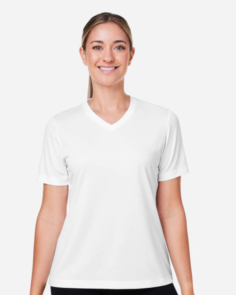 Team 365 TT15W Women's Zone Performance Mesh T-Shirt | White
