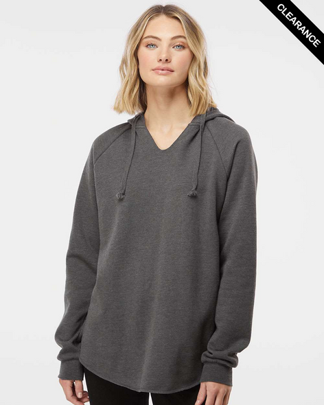 Clearance - Independent Trading Co. PRM2500 Women's California Wave Wash Hoodie | Shadow
