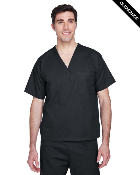 Clearance - Harriton M897 Adult Restore Scrub Top | Black