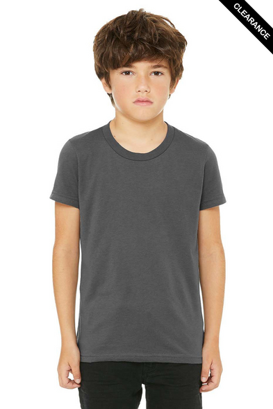 Clearance - Bella+Canvas 3001Y Youth Jersey Short Sleeve Tee | Asphalt