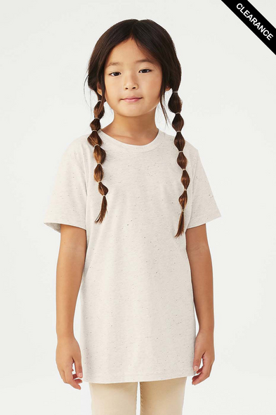 Clearance - 3413Y BELLA + CANVAS Youth Triblend Tee | Oatmeal Triblend