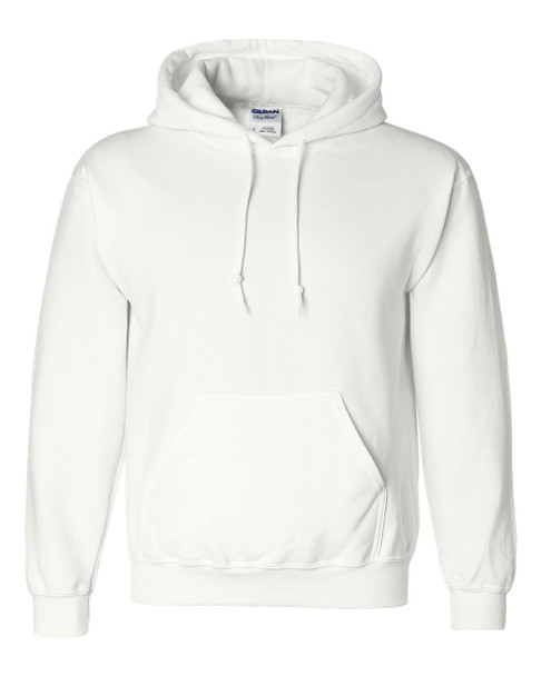 Gildan G125 DryBlend Hooded Sweatshirt | White
