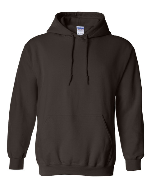Gildan G 185 Adult Heavy Blend™ 8 oz., 50/50 Hooded Sweatshirt | Dark Chocolate