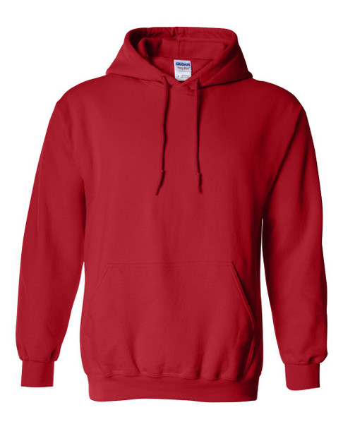 Gildan G 185 Adult Heavy Blend™ 8 oz., 50/50 Hooded Sweatshirt | Red