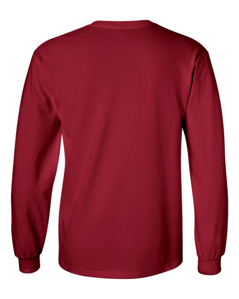 Gildan G240 Ultra Cotton® 6 oz. Long-Sleeve T-Shirt | Cardinal Red