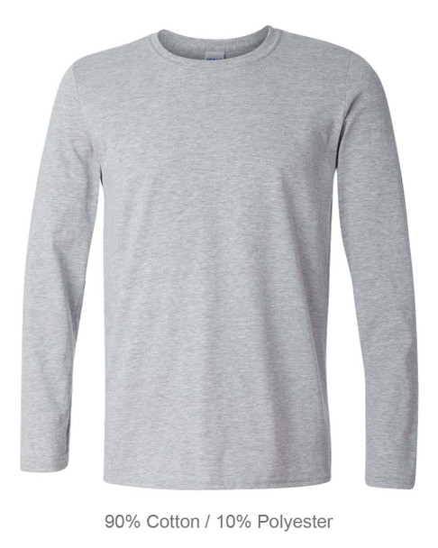 Gildan G644 Softstyle® Long-Sleeve T-Shirt | Ring Spun Sport Grey