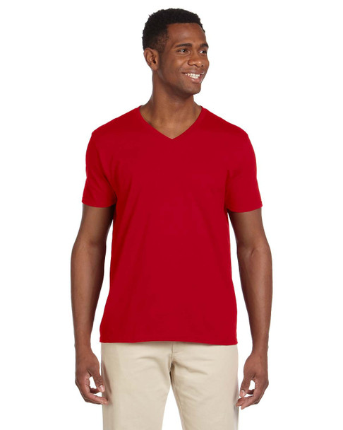 Gildan G64V Softstyle® V-Neck T-Shirt | Cherry Red