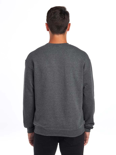 Jerzees 562 50/50 NuBlend 13.3 oz. Fleece Crewneck Sweatshirt | Black Heather