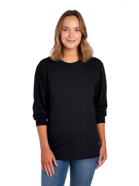 Fruit of the Loom 4930 100% Heavy Cotton™ Long-Sleeve T-Shirt | Black