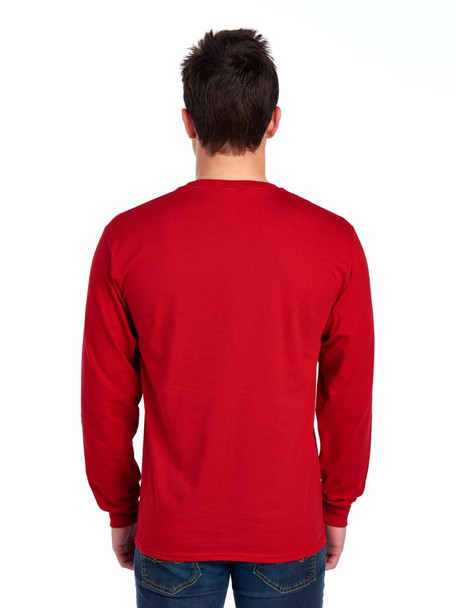 Fruit of the Loom 4930 100% Heavy Cotton™ Long-Sleeve T-Shirt | True Red