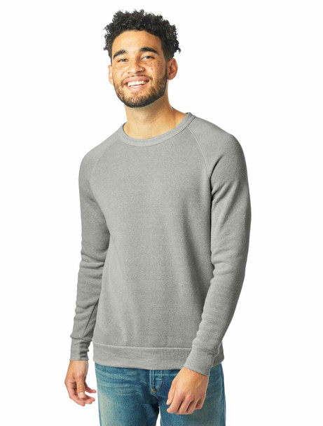 Alternative Apparel AA9575 Unisex Champ Eco-Fleece Solid Sweatshirt | Eco Light Grey