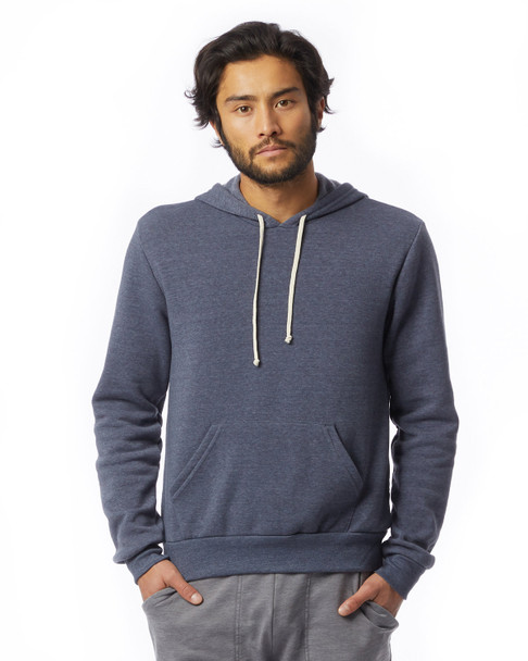 Alternative Apparel 09595F2 Challenger Eco-Fleece Pullover Hoodie | Eco True Navy