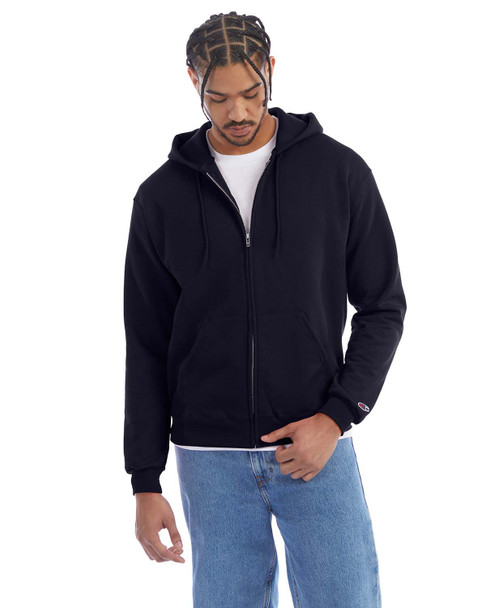 Champion S800 Powerblend® Full-Zip Hooded Sweatshirt | Navy