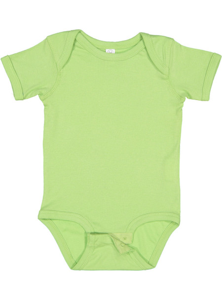 Rabbit Skins 4400 Infant Baby Rib Lap Shoulder Onesie