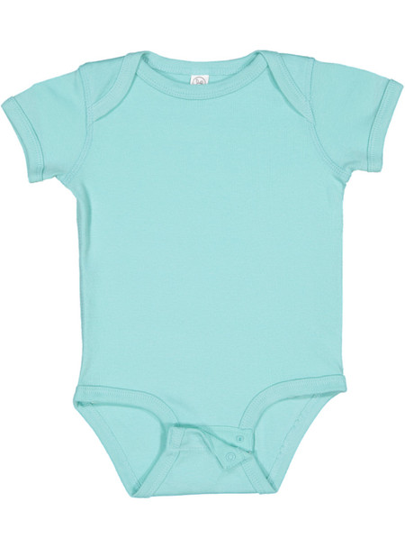 Rabbit Skins 4400 Infant Baby Rib Lap Shoulder Onesie | Chill