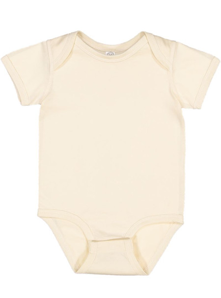 Rabbit Skins 4424 Infant Fine Jersey Bodysuit Onesie | Natural