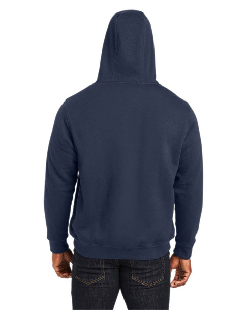 Harriton M711T Men's Tall ClimaBloc™ Lined Heavyweight Hooded Sweatshirt | Dark Navy