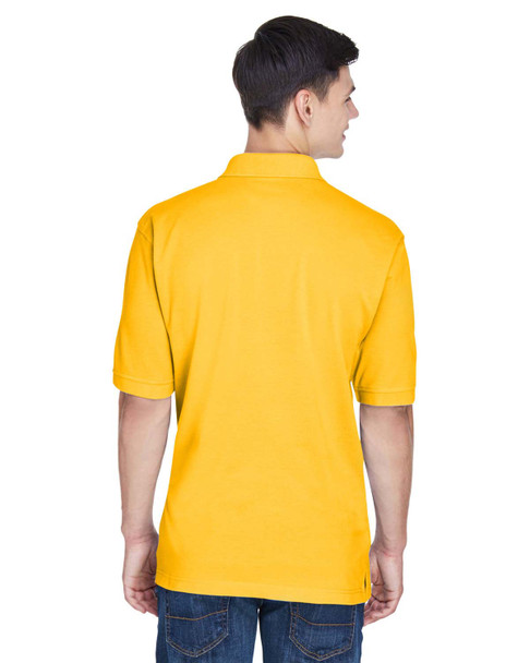 Harriton M265 Men's Easy Blend Polo Shirt | Sunray Yellow