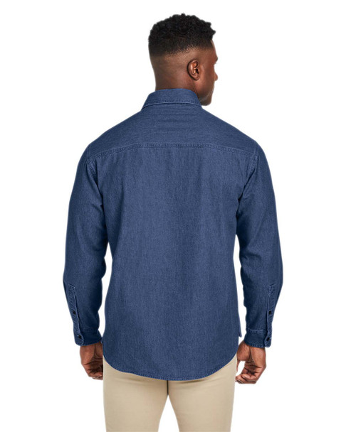Harriton M540 Men's Denim Shirt-Jacket | Dark Denim