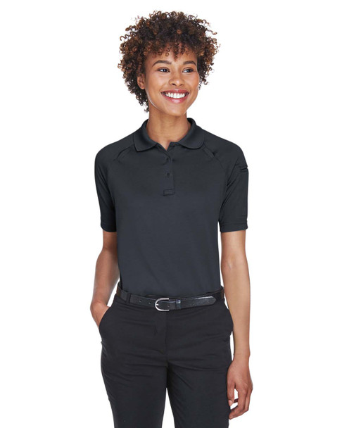 Harriton M211W Ladies' Advantage Snag Protection Plus Tactical Polo | Dark Charcoal